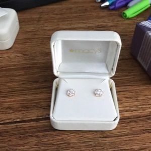 Beautiful flower stud earrings